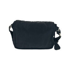 Prada plate nylon black triangular Bag Shoulder logo Tessuto